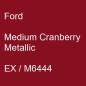 Preview: Ford, Medium Cranberry Metallic, EX / M6444.